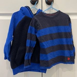 Mini Boden Sweatshirt & Matching Longsleeve T-Shirt Boys 4-5Y